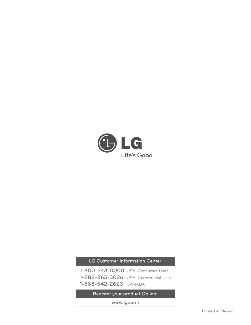 LG LDE3017SW User Manual | Page 53 / 53