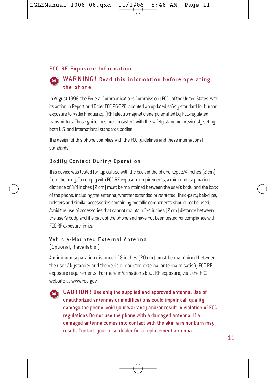 Wa r ning | LG DML210 User Manual | Page 11 / 121