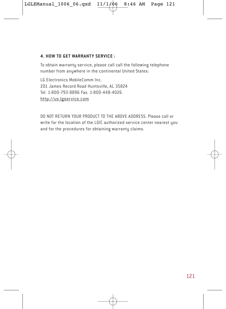 LG DML210 User Manual | Page 121 / 121