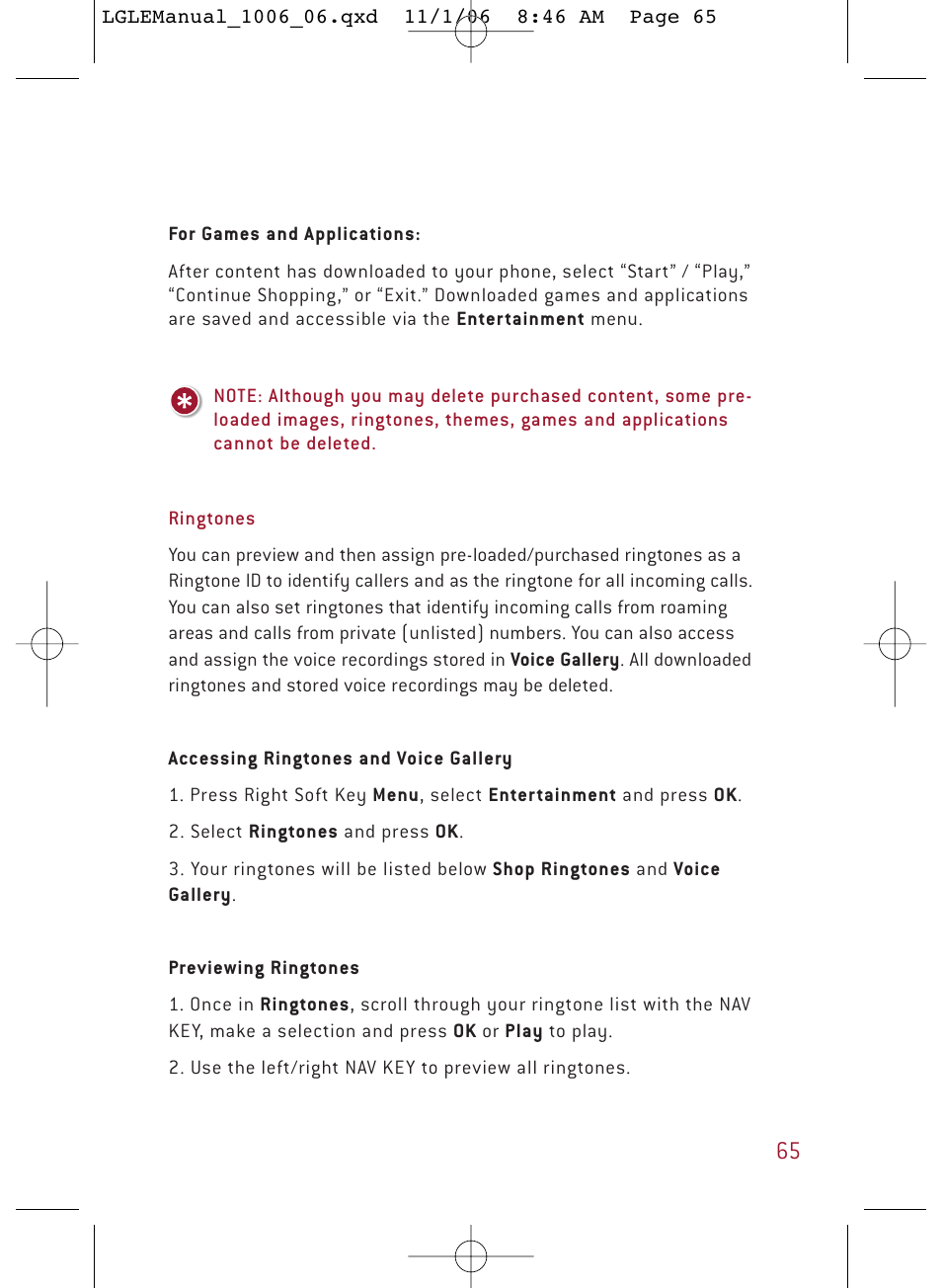 LG DML210 User Manual | Page 65 / 121