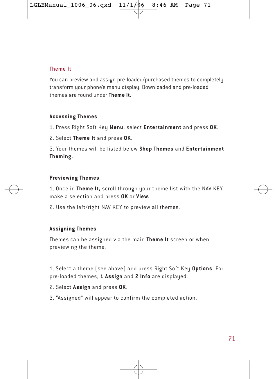 LG DML210 User Manual | Page 71 / 121