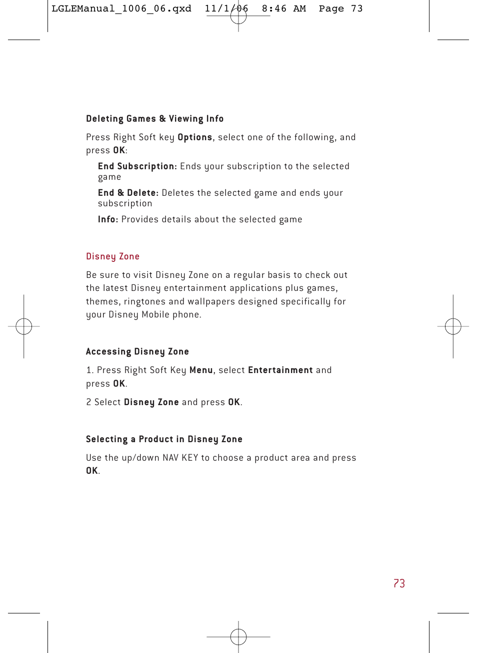 LG DML210 User Manual | Page 73 / 121