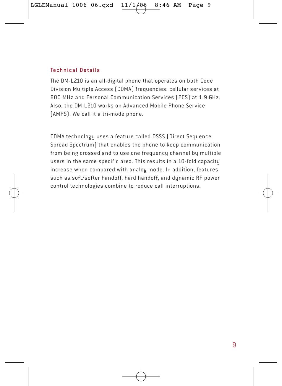 LG DML210 User Manual | Page 9 / 121