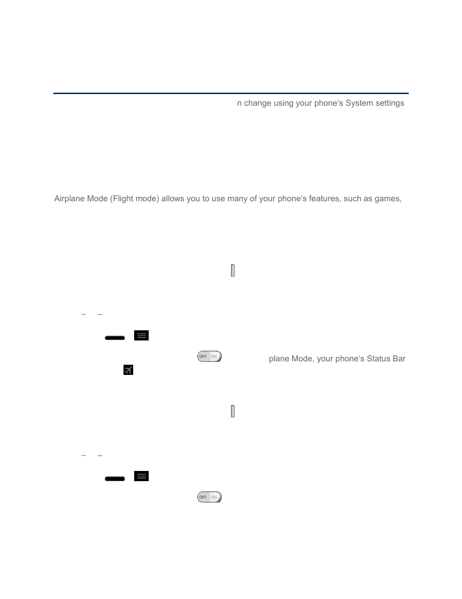 Settings, Wireless & networks settings, Airplane mode | LG LG720 User Manual | Page 144 / 175