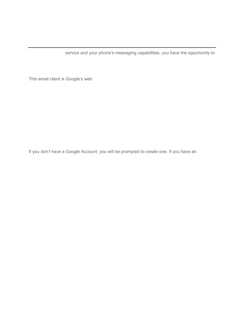 Accounts and messaging, Gmail, Create a google account | Sign into your google account | LG LG720 User Manual | Page 76 / 175