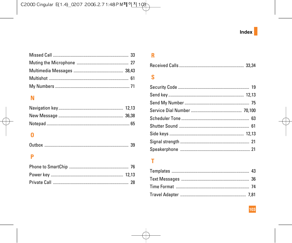 LG C2000 User Manual | Page 105 / 228