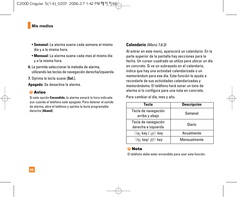 LG C2000 User Manual | Page 181 / 228