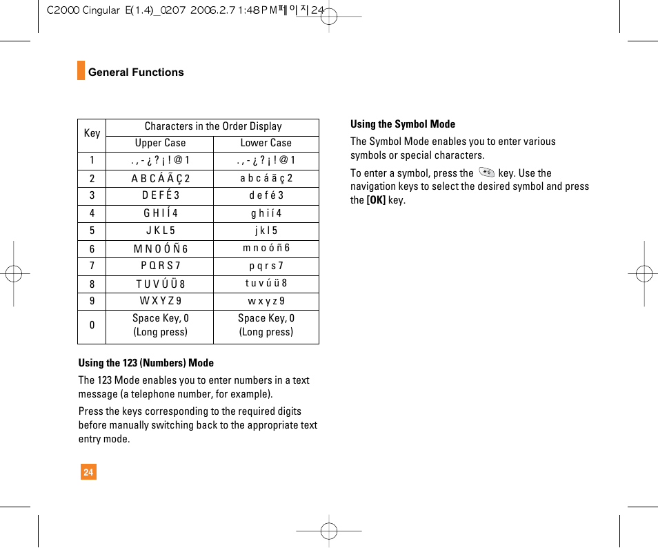 LG C2000 User Manual | Page 26 / 228