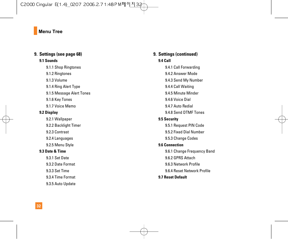 LG C2000 User Manual | Page 34 / 228