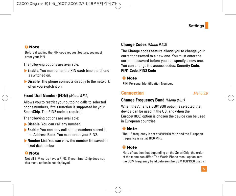 Connection | LG C2000 User Manual | Page 79 / 228