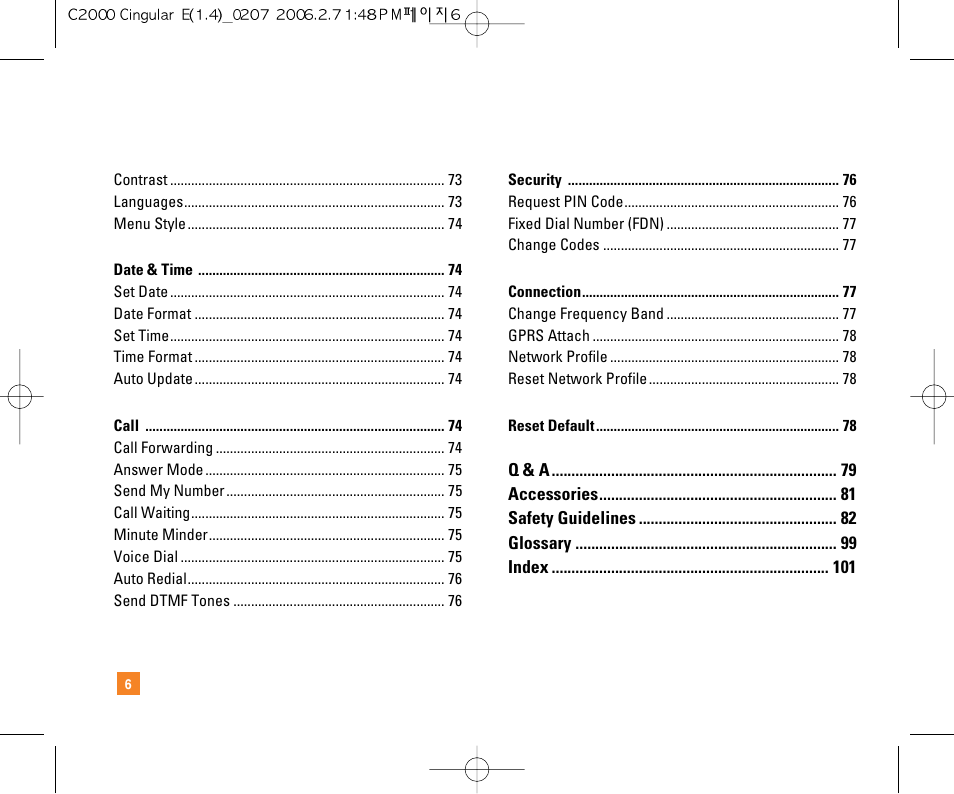 LG C2000 User Manual | Page 8 / 228