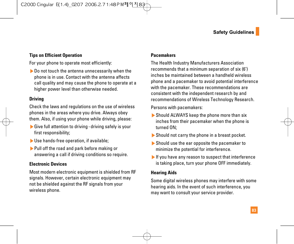 LG C2000 User Manual | Page 85 / 228