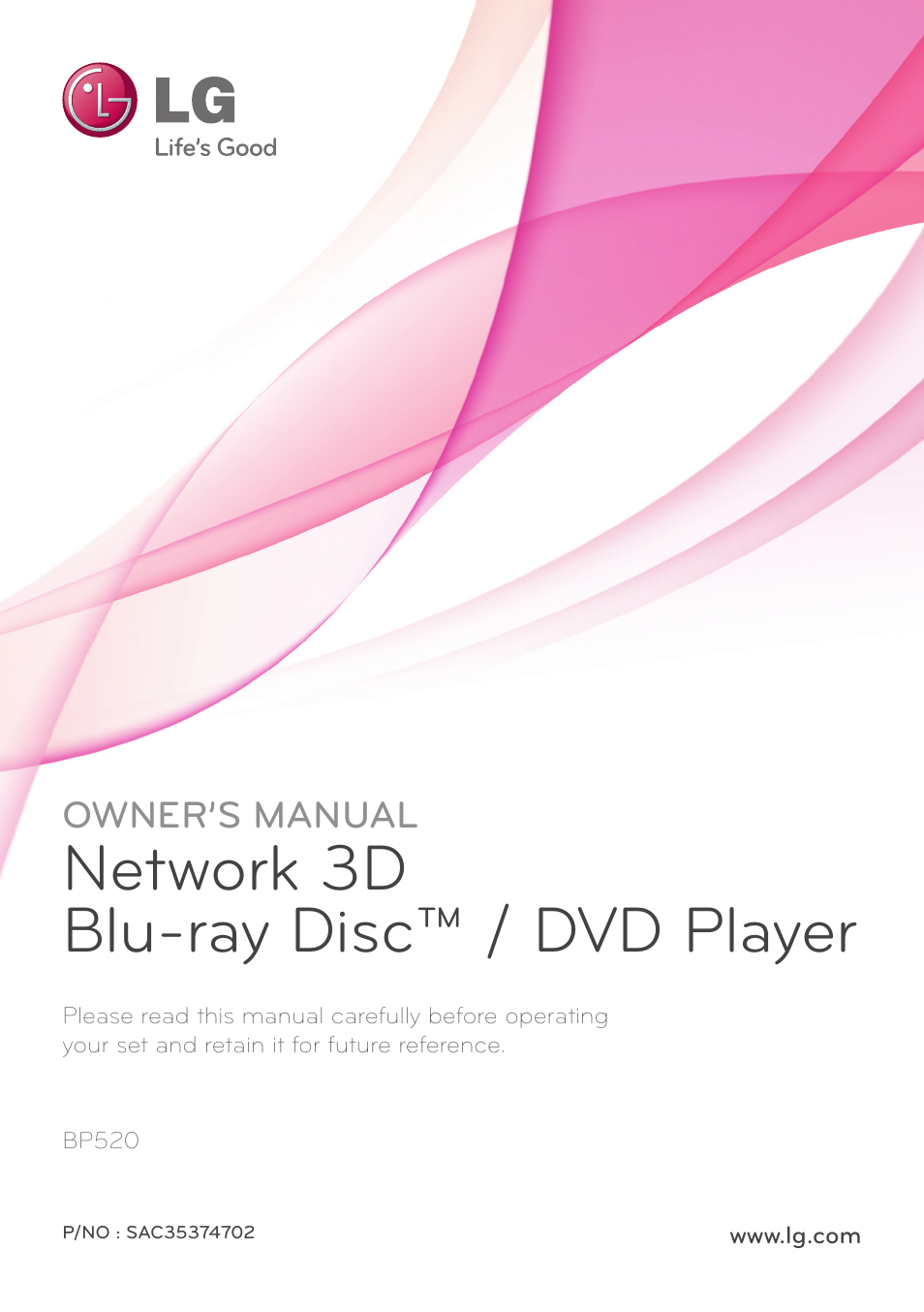 LG BP520 User Manual | 64 pages