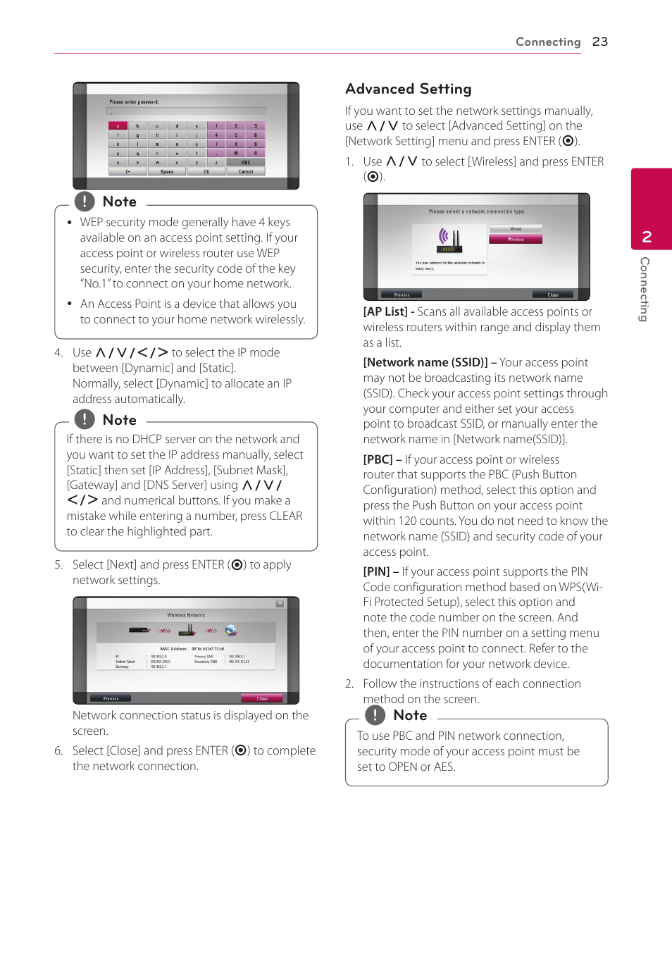 LG BP520 User Manual | Page 23 / 64