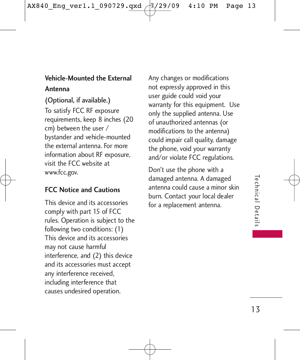 LG LGAX840A User Manual | Page 15 / 306