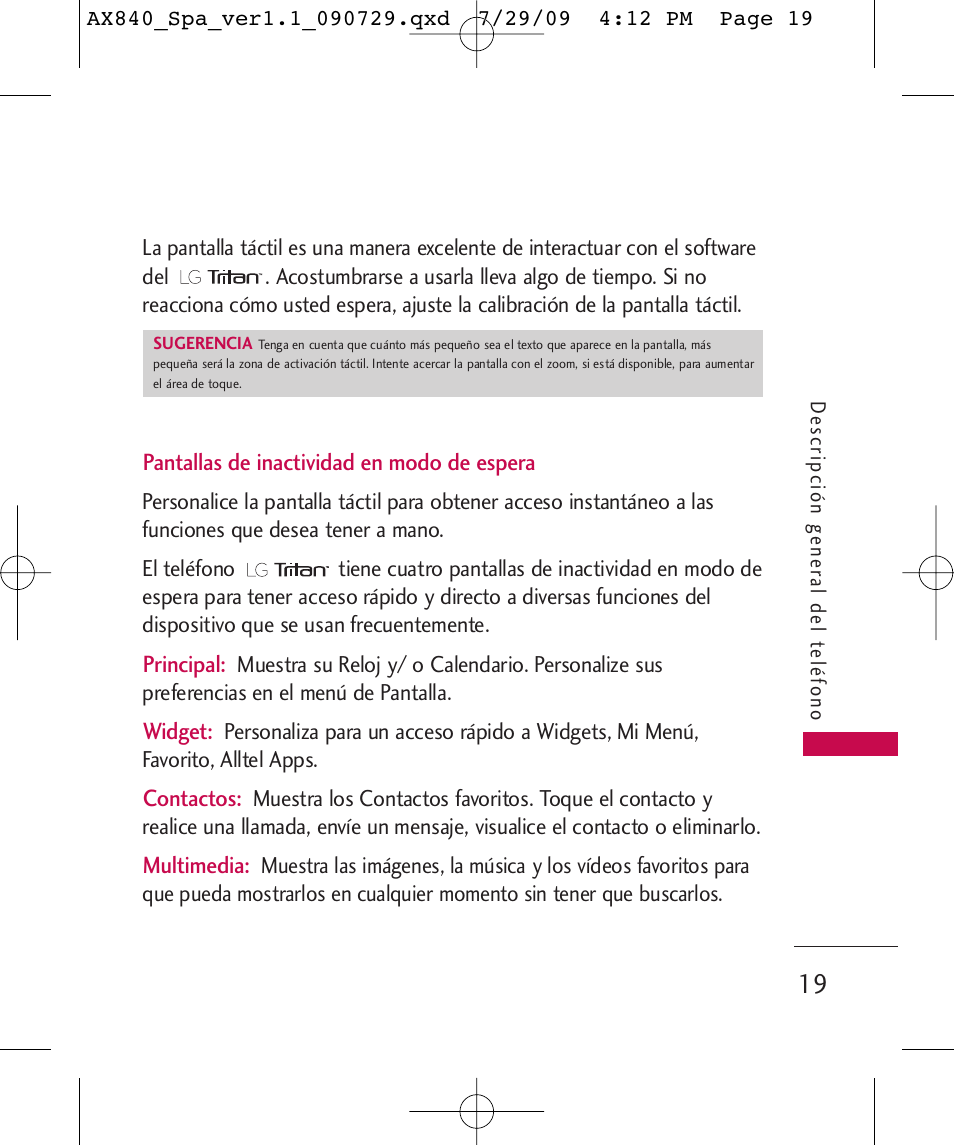 LG LGAX840A User Manual | Page 165 / 306