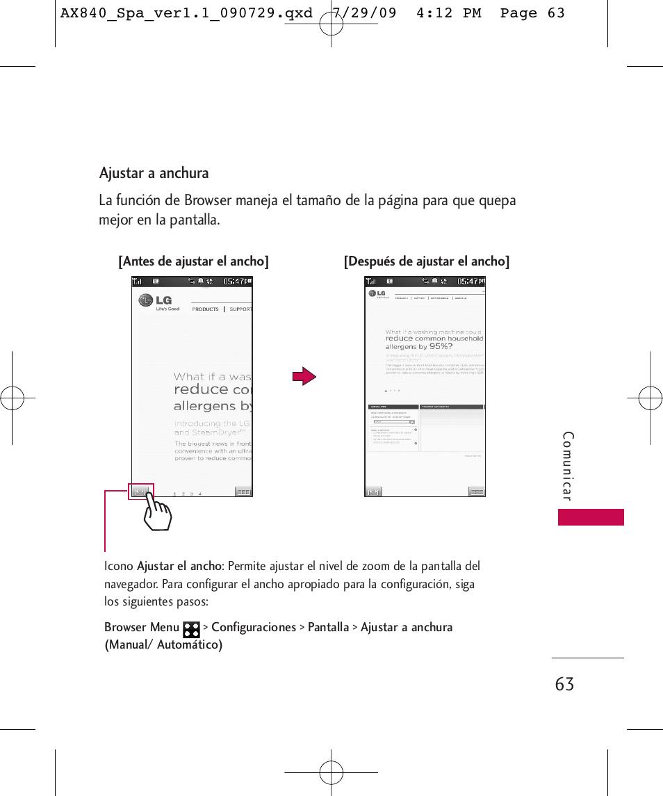 LG LGAX840A User Manual | Page 209 / 306