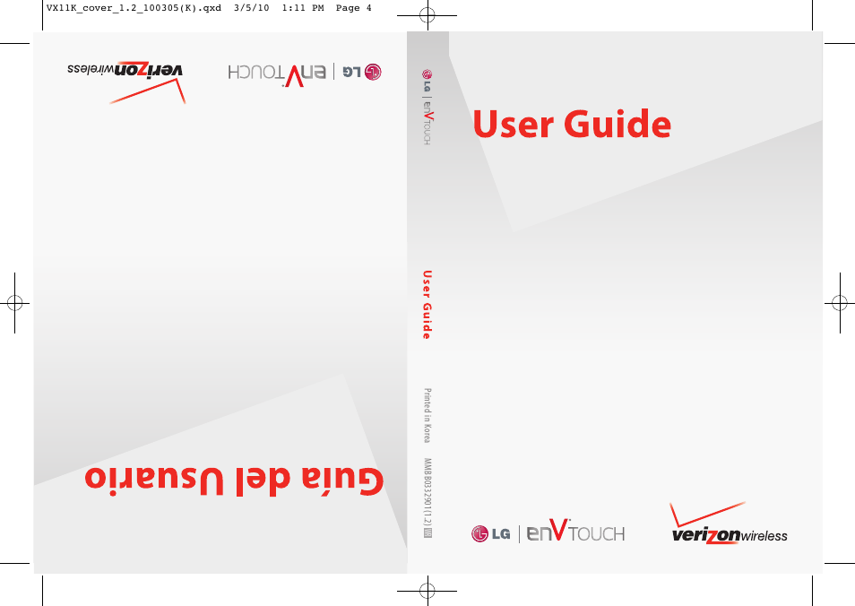 LG VX11000 User Manual | 398 pages
