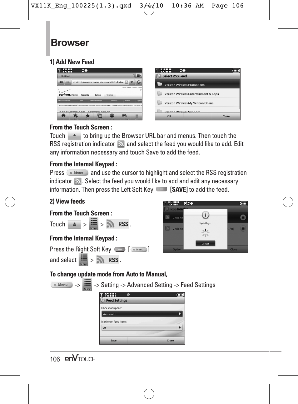 Browser | LG VX11000 User Manual | Page 108 / 398