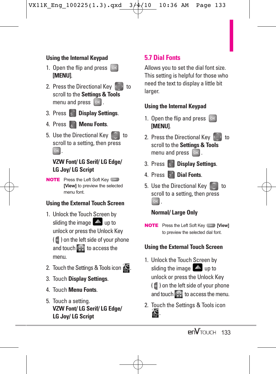 LG VX11000 User Manual | Page 135 / 398