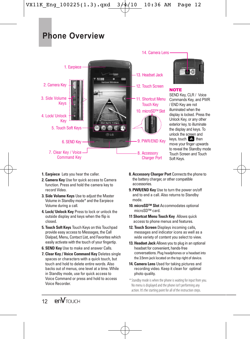 Phone overview | LG VX11000 User Manual | Page 14 / 398
