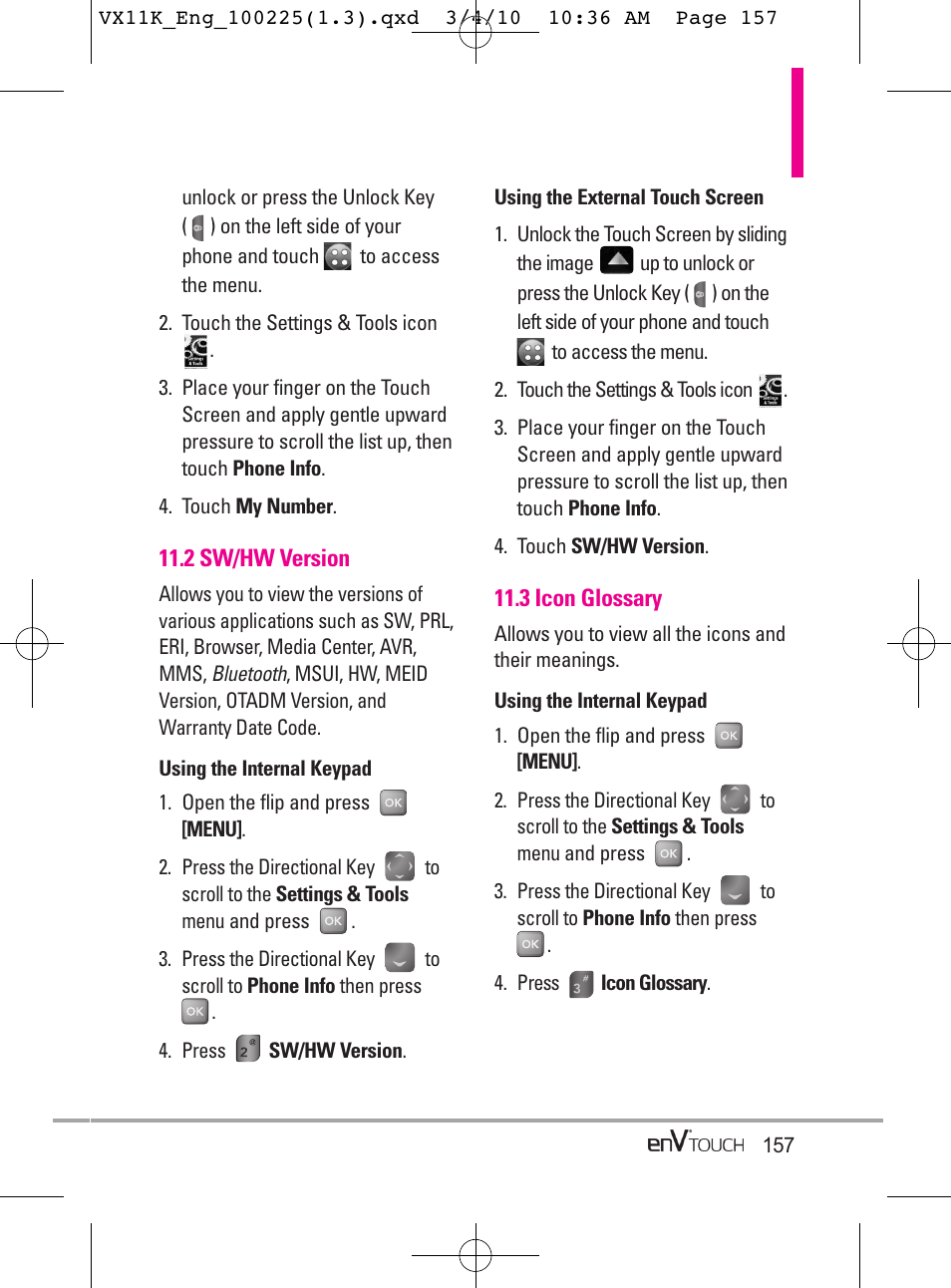 LG VX11000 User Manual | Page 159 / 398