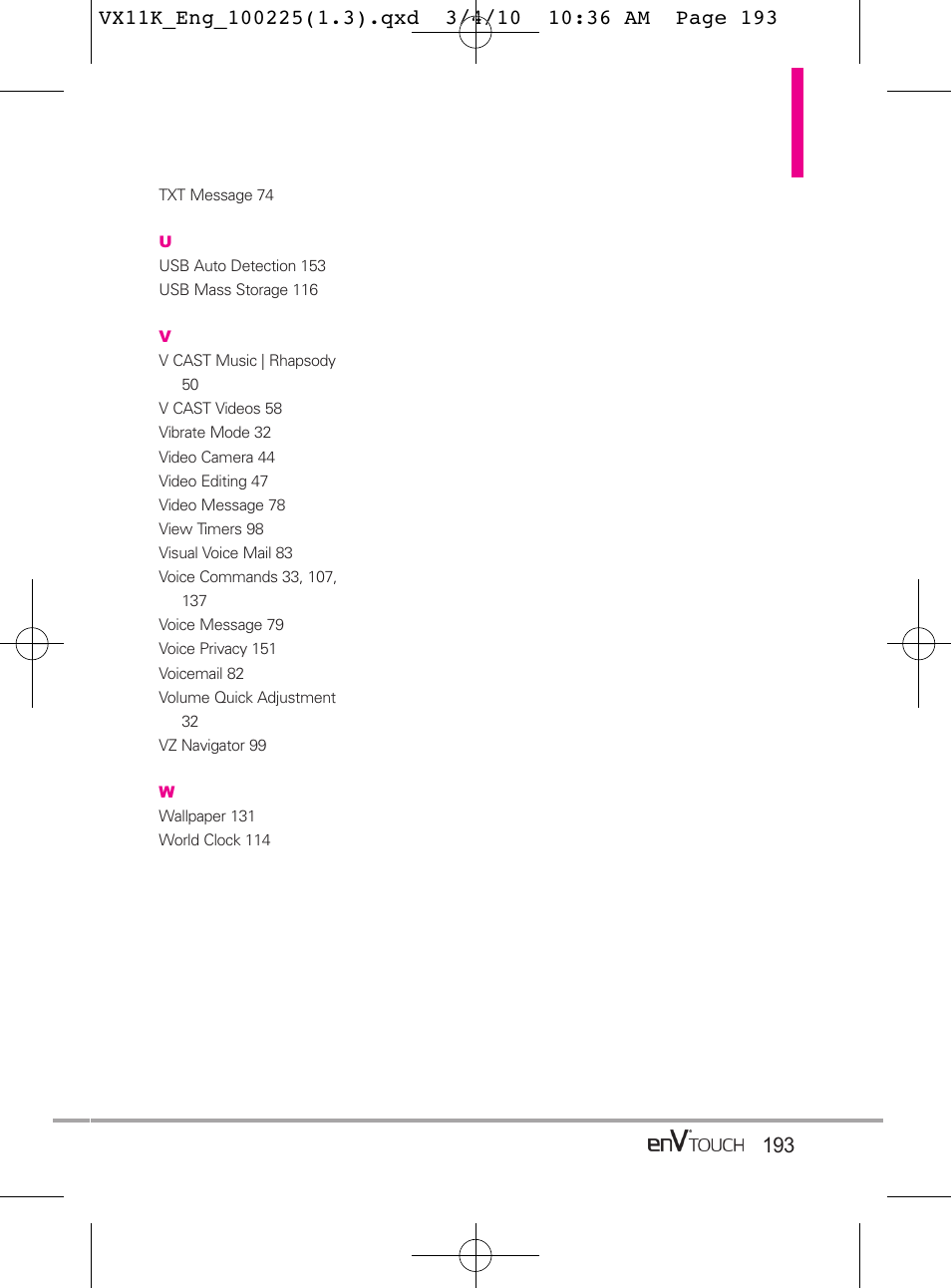 LG VX11000 User Manual | Page 195 / 398