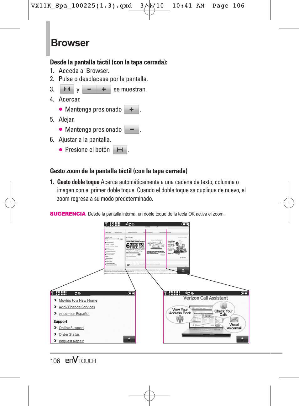 Browser | LG VX11000 User Manual | Page 304 / 398