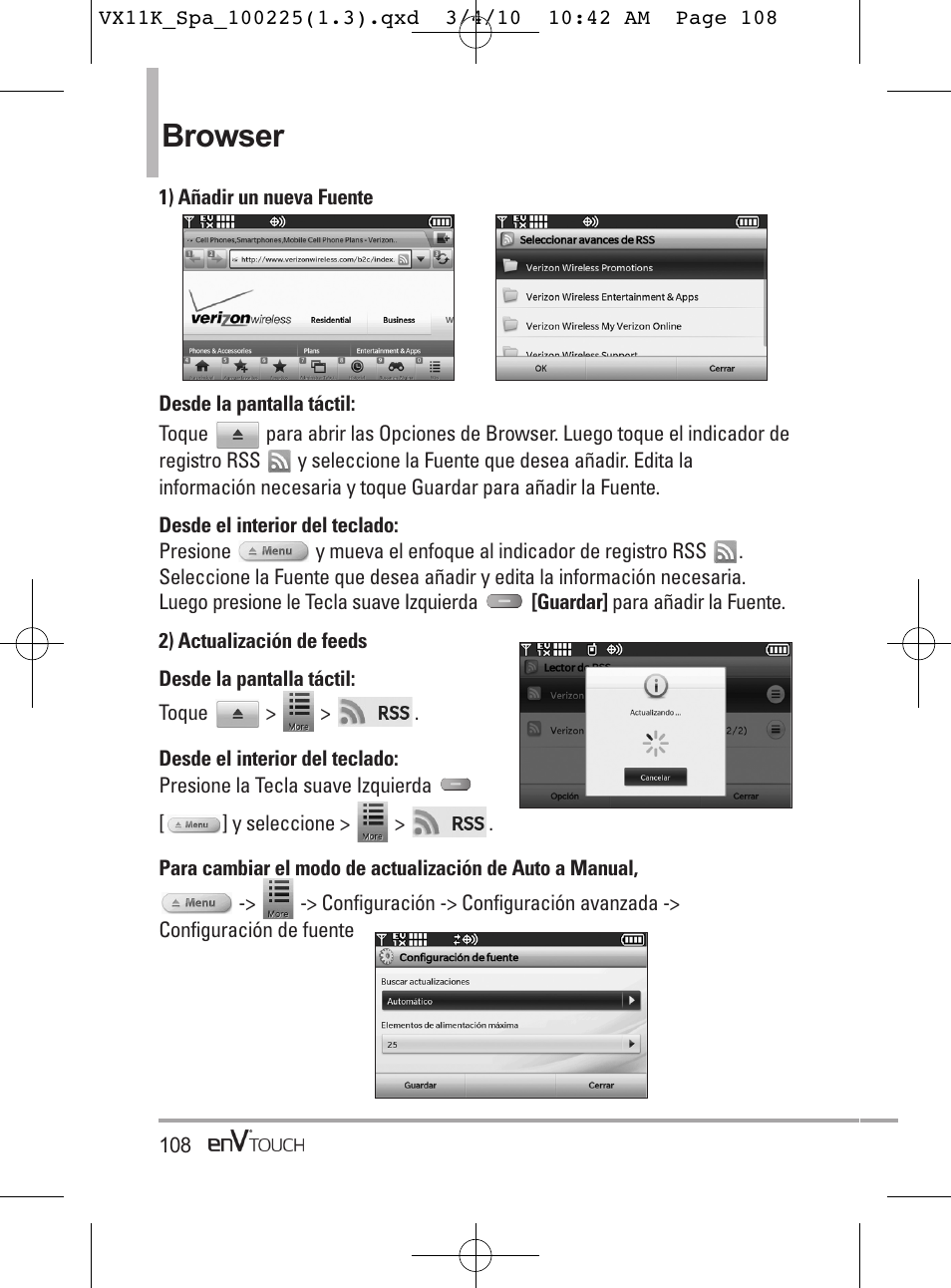 Browser | LG VX11000 User Manual | Page 306 / 398