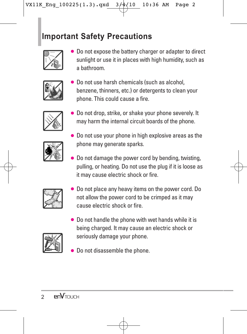 Important safety precautions | LG VX11000 User Manual | Page 4 / 398