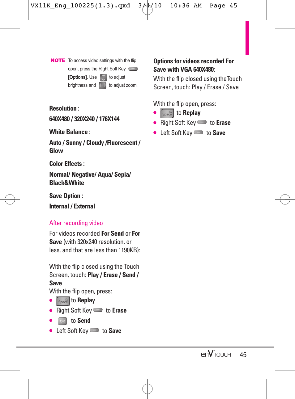 LG VX11000 User Manual | Page 47 / 398