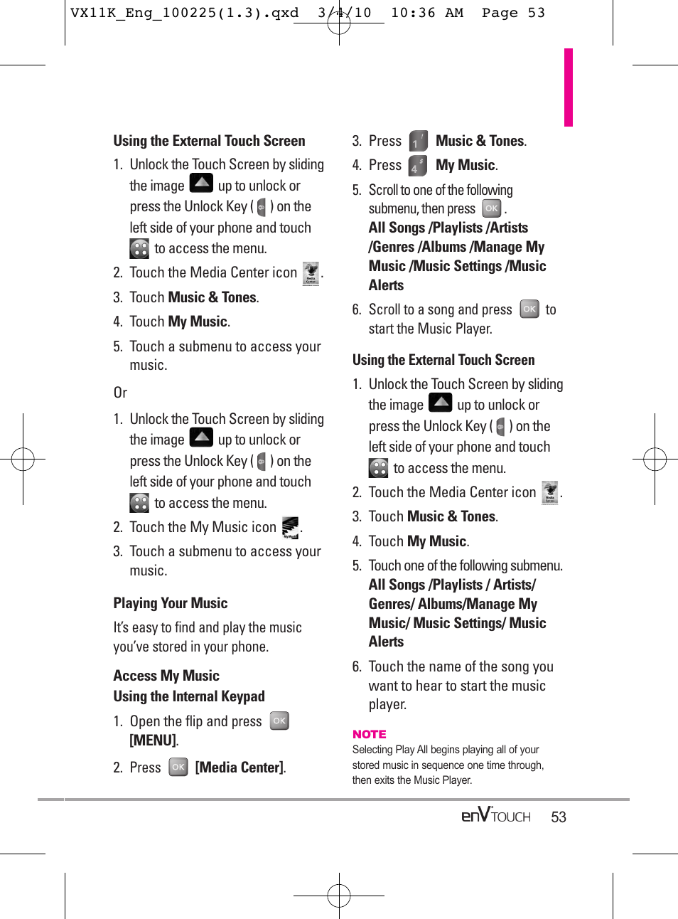 LG VX11000 User Manual | Page 55 / 398