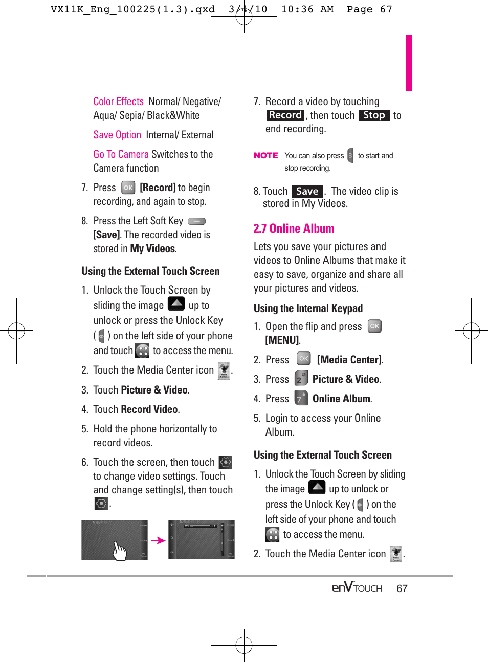 LG VX11000 User Manual | Page 69 / 398