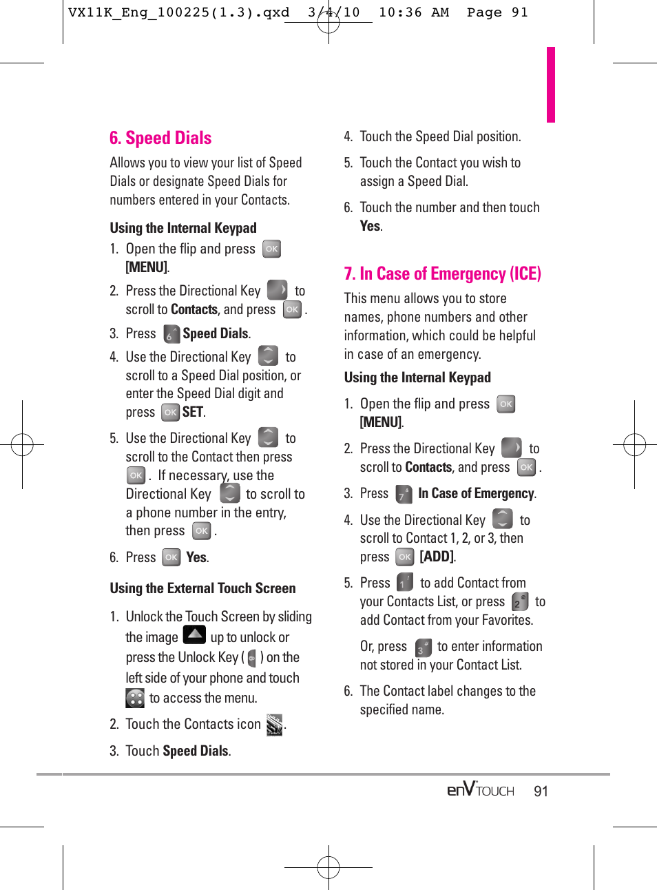 Speed dials | LG VX11000 User Manual | Page 93 / 398