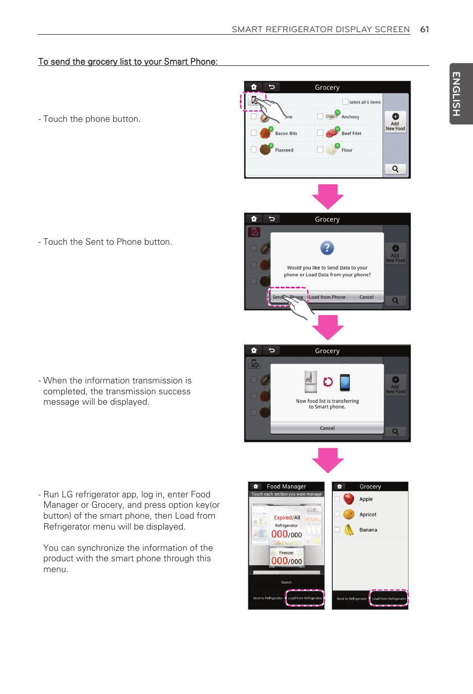 English | LG LFX31995ST User Manual | Page 61 / 121