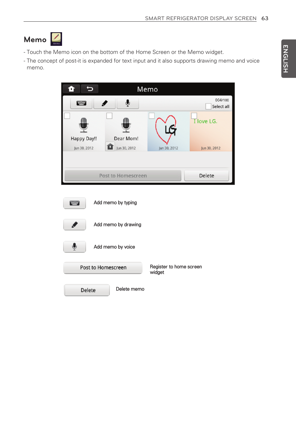English | LG LFX31995ST User Manual | Page 63 / 121