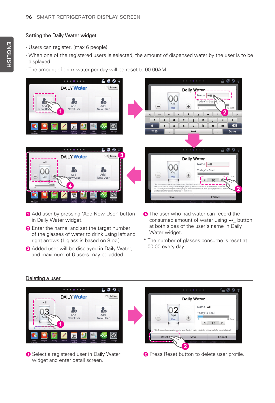 English | LG LFX31995ST User Manual | Page 96 / 121