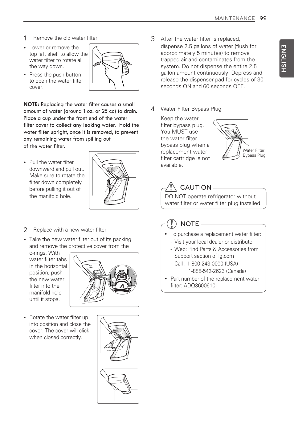 Caution | LG LFX31995ST User Manual | Page 99 / 121