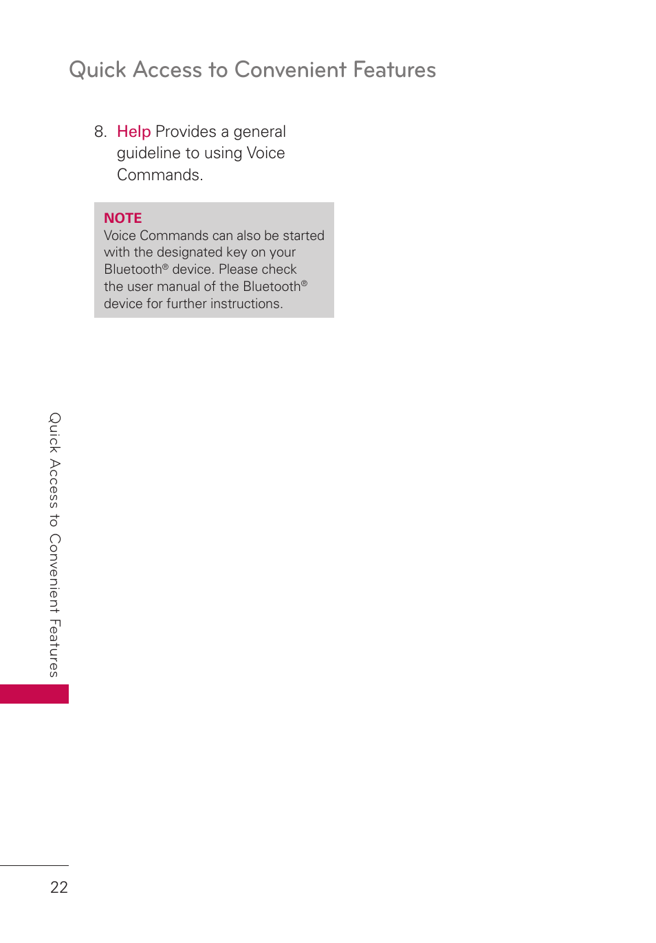 Quick access to convenient features | LG LGUN530 User Manual | Page 24 / 115