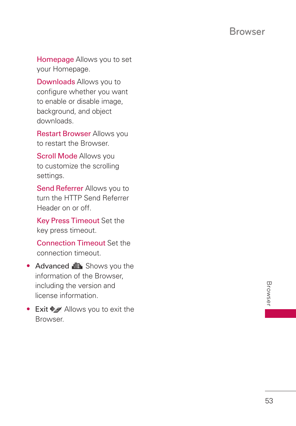 Browser | LG LGUN530 User Manual | Page 55 / 115