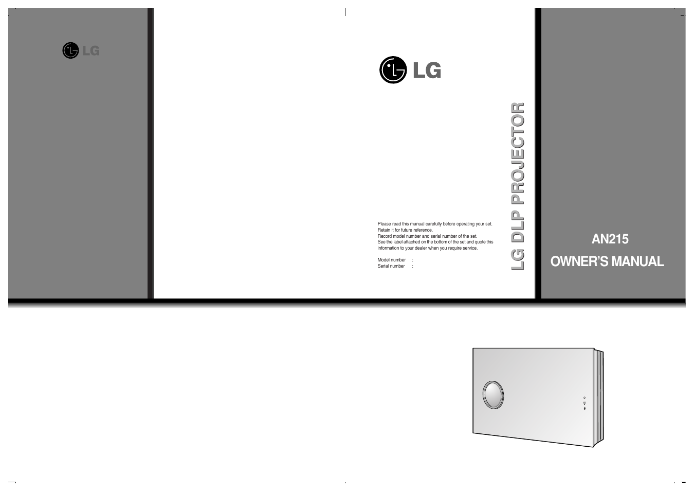 LG AN215 User Manual | 44 pages