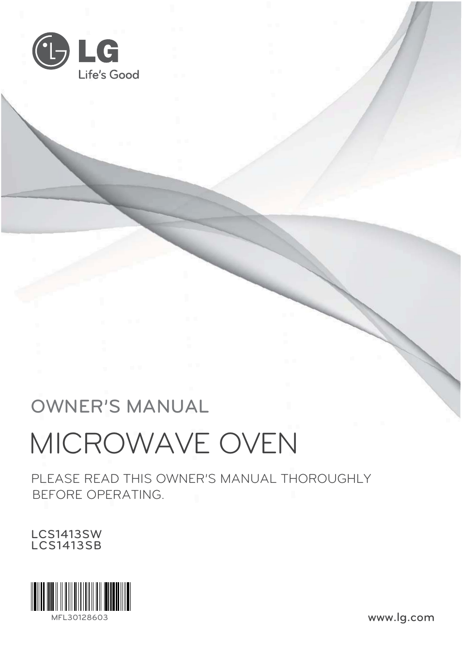 LG LCS1413SW User Manual | 24 pages