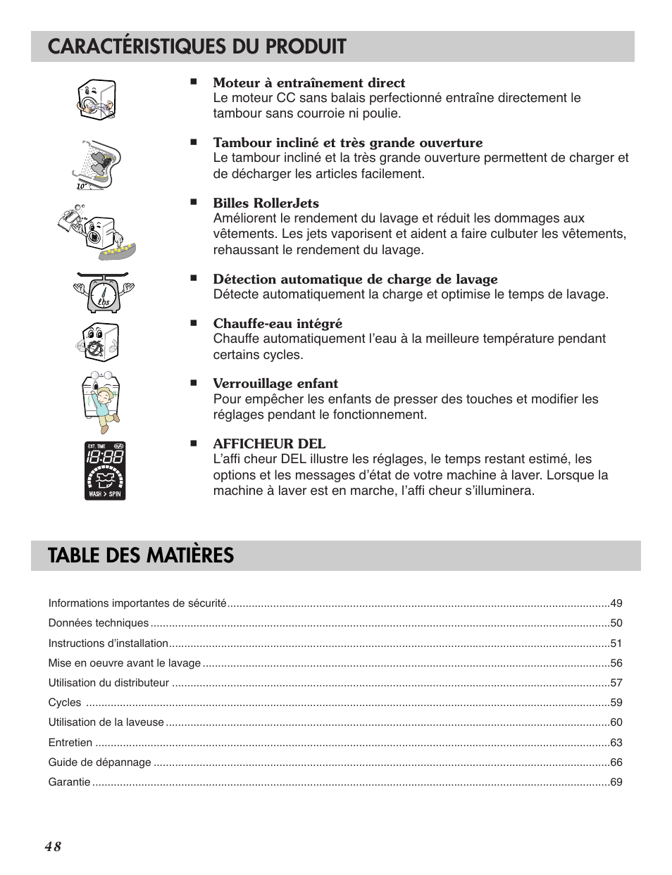 LG WM2101HW User Manual | Page 48 / 72