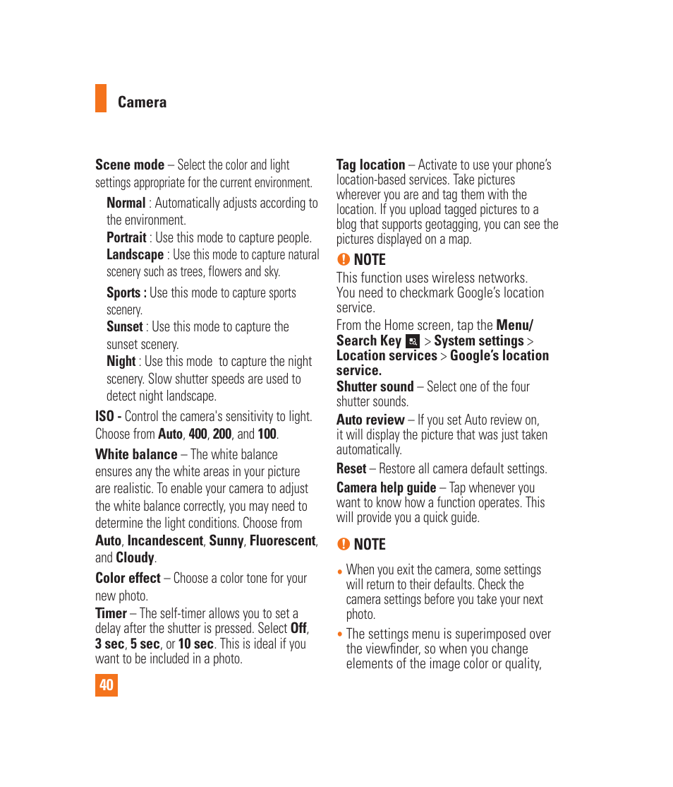 LG LGP930 User Manual | Page 40 / 104