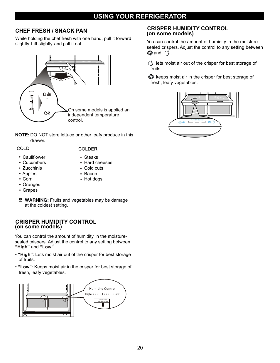 Using your refrigerator | LG LFC23760ST User Manual | Page 19 / 33