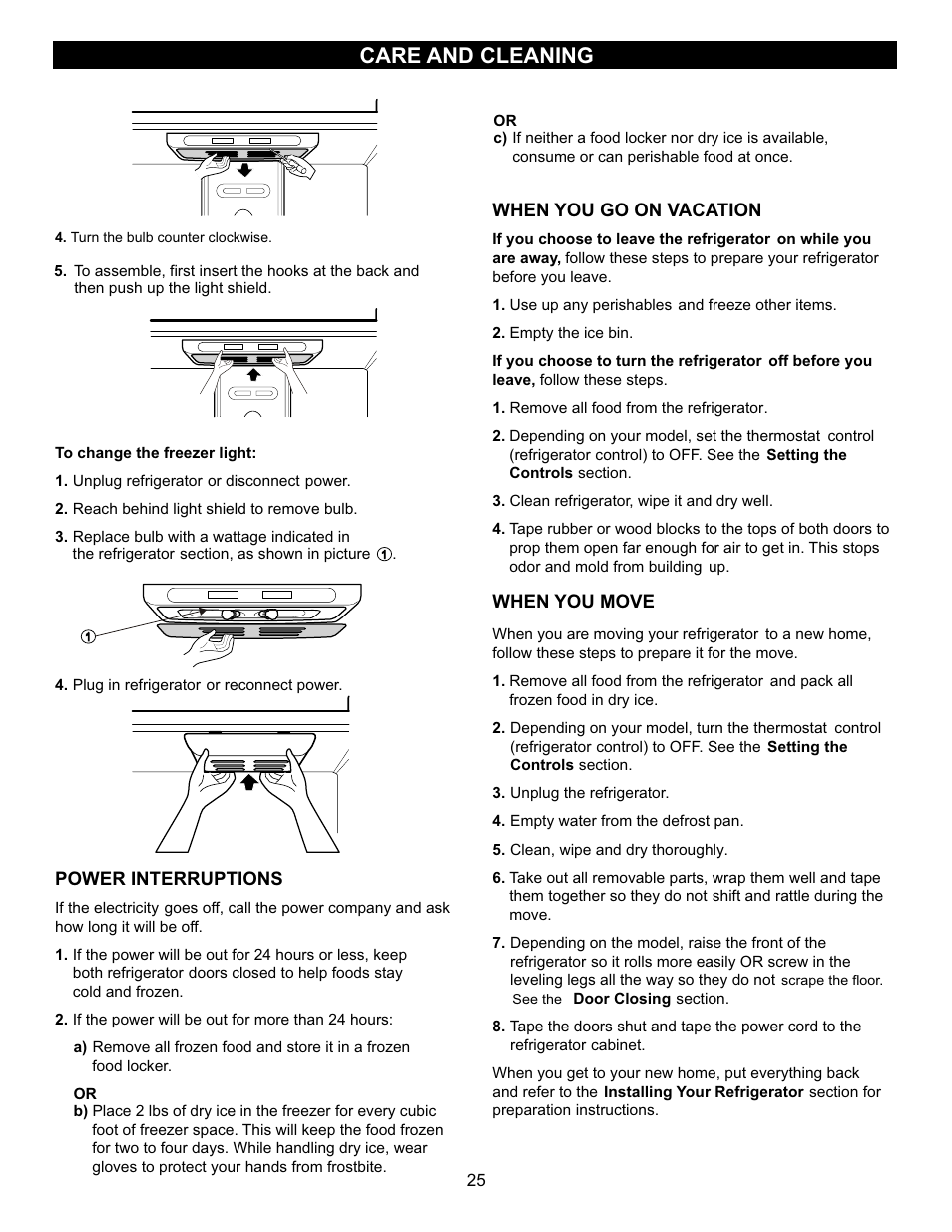 Care and cleaning | LG LFC23760ST User Manual | Page 24 / 33