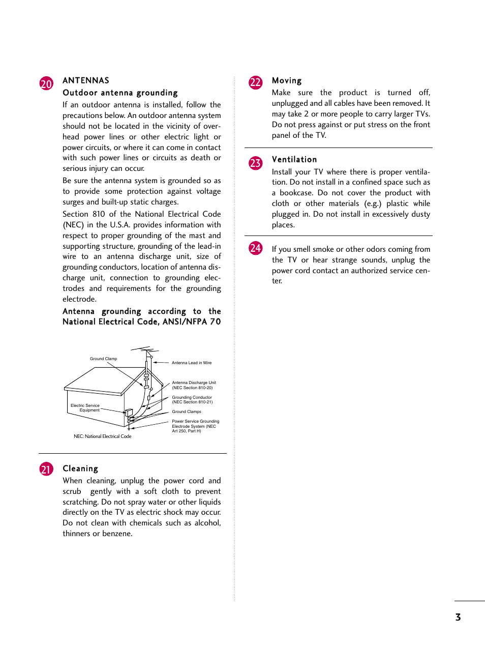 LG 26LG30 User Manual | Page 5 / 116