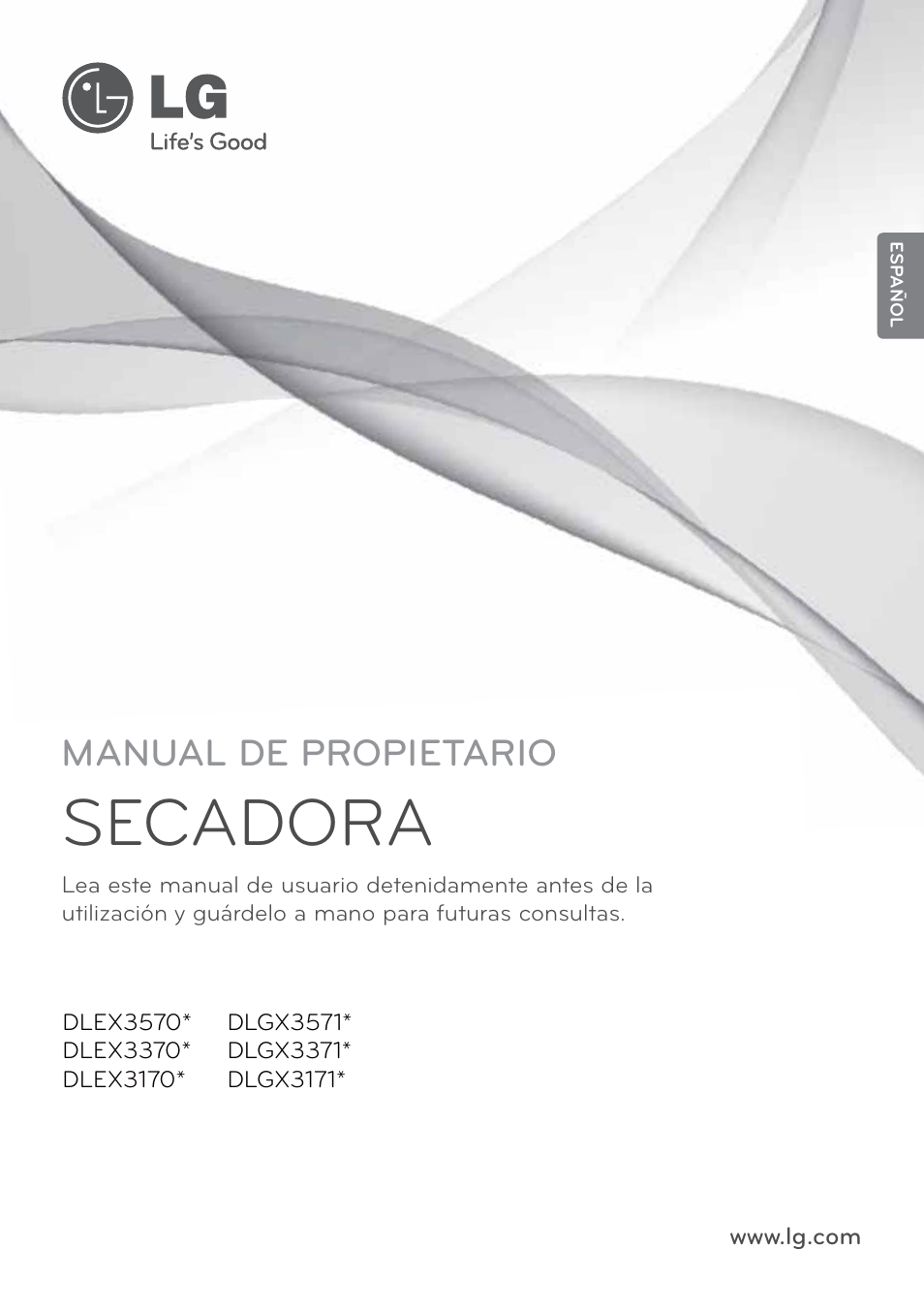 Secadora, Manual de propietario | LG DLEX3570W User Manual | Page 55 / 116