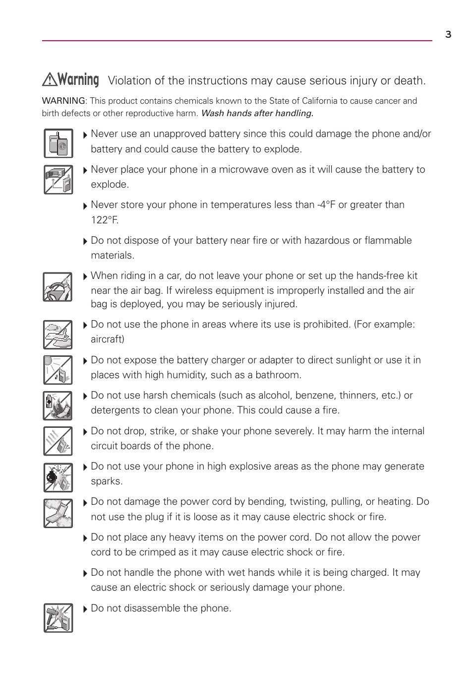 LG LG730 User Manual | Page 3 / 104
