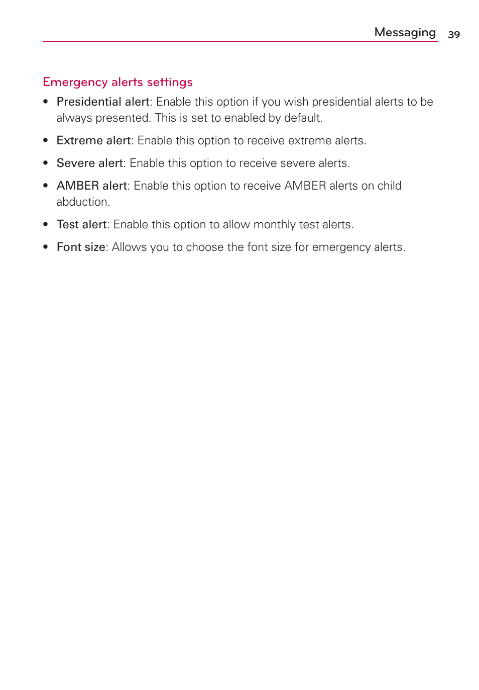 LG LG730 User Manual | Page 39 / 104